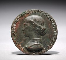 Portrait of Sigismondo Pandolfo Malatesta, Lord of Rimini and Fano (obverse)..., 1446 or later. Creator: Matteo de' Pasti (Italian, 1420-1467/68).