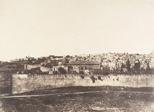 Jérusalem, Enceinte du Temple, Vue générale de la face Est, Pl. 1, 1854. Creator: Auguste Salzmann.