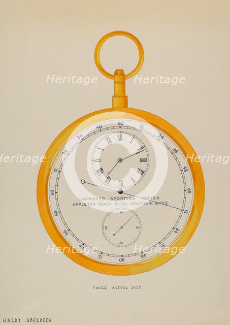Sporting Watch, c. 1936. Creator: Harry G Aberdeen.