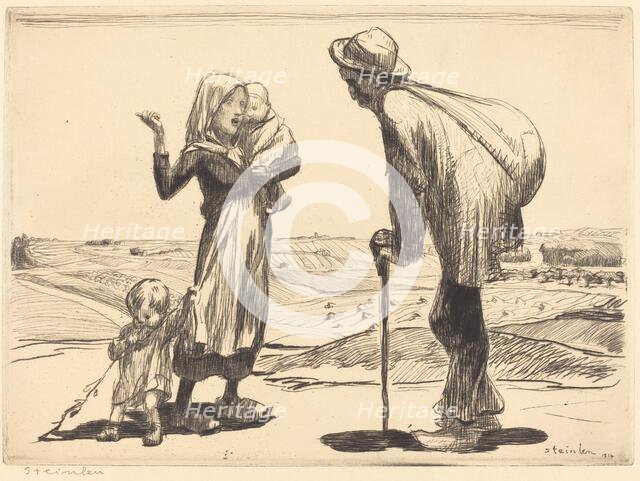 The Distant City (La ville lointaine), 1914. Creator: Theophile Alexandre Steinlen.