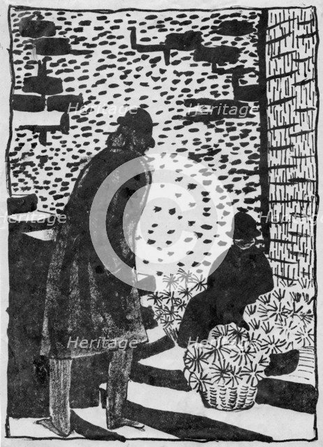 Flower-seller, 1952. Creator: Shirley Markham.