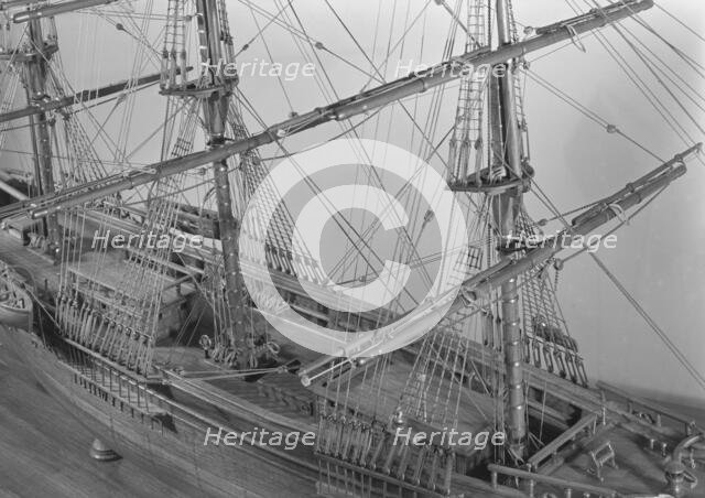 Seamen's Bank for Savings ship models, 11 E. 45th St., New York City, 1943. Creator: Gottscho-Schleisner, Inc.