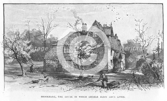 Brookbank, Shotter Mill, Surrey, the home of British novelist, George Eliot, 1882. Artist: Unknown