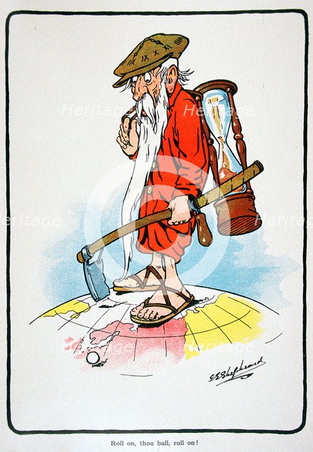 Golfing postcard, c1920s.  Artist: George Shepheard