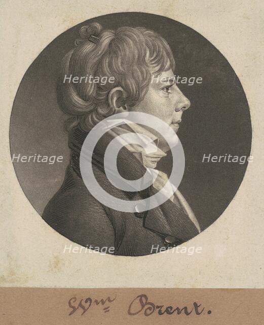 William Brent, 1806. Creator: Charles Balthazar Julien Févret de Saint-Mémin.