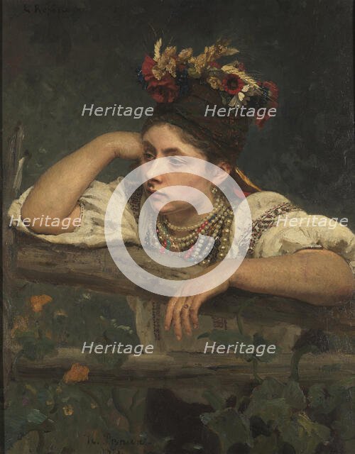 Ukrainian woman, 1875. Creator: Repin, Ilya Yefimovich (1844-1930).