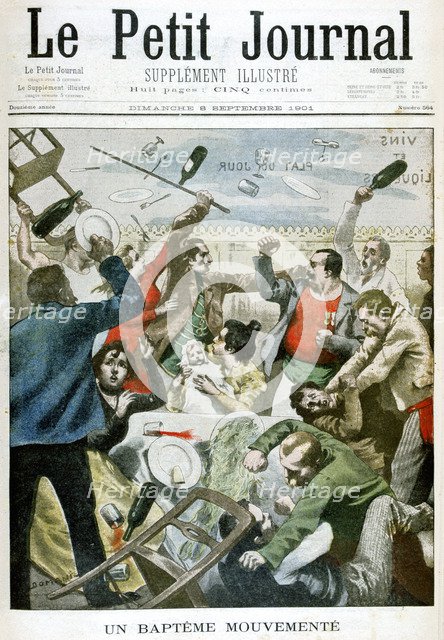 'An Eventful Baptism', 1901. Artist: Unknown