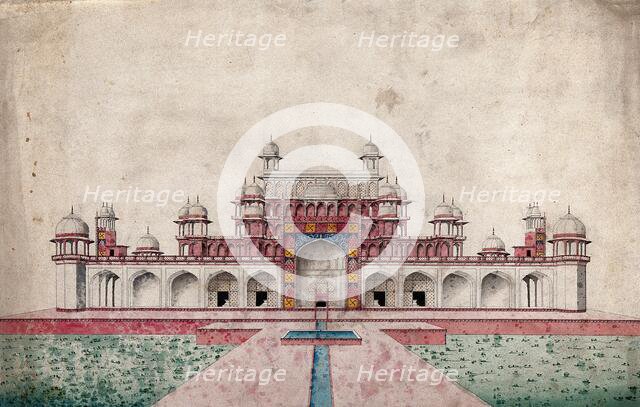 Sikandra, near Agra, Uttar Pradesh: mausoleum of the Emperor Akbar, (between 1800 and 1899?). Creator: Unknown.