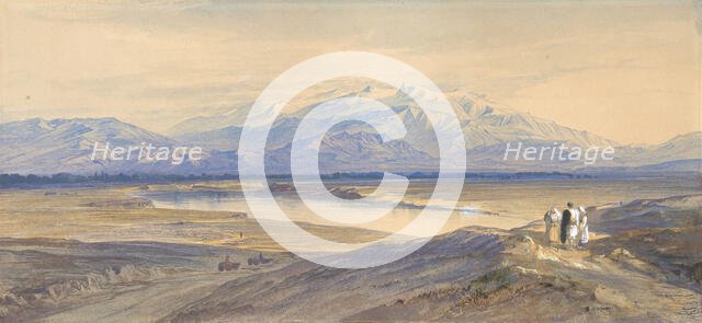 Mount Olympus from Larissa, Thessaly, Greece, 1850-85. Creator: Edward Lear.