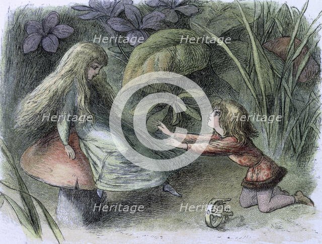 'Water lilies and water fairies of the period', c1869-c1870. Creator: Richard Doyle.