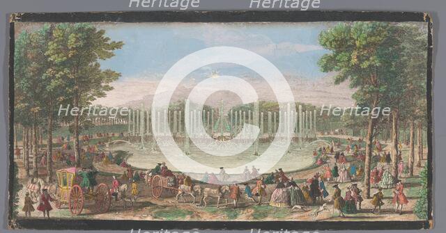 View of the Bassin De Neptune in the garden of Versailles, c.1691-after 1753. Creator: Jacques Rigaud.