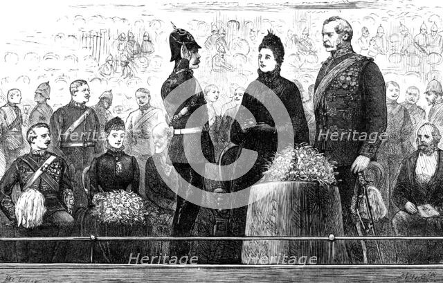 Prize Distribution to the Second Volunteer Battalion Royal Fusiliers at St. James's Hall, 1883. Creator: Unknown.