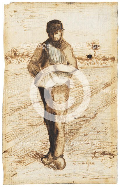 The sower, 1881. Creator: Gogh, Vincent, van (1853-1890).