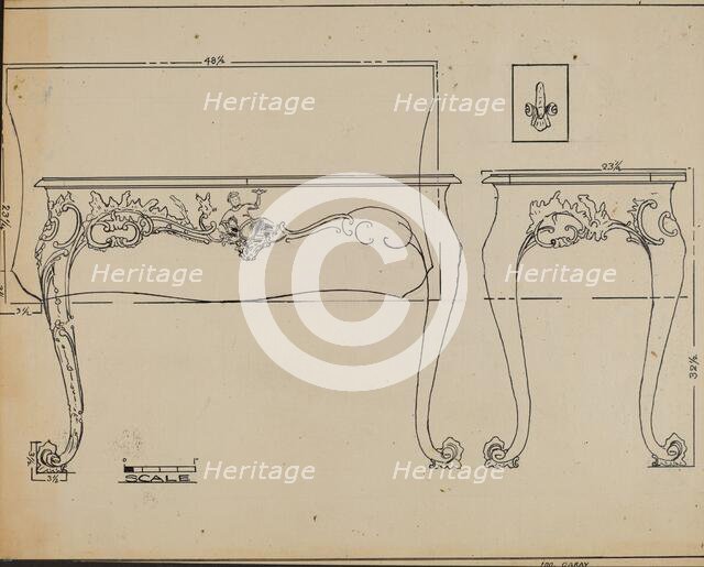Pier Table, c. 1936. Creator: John Garay.