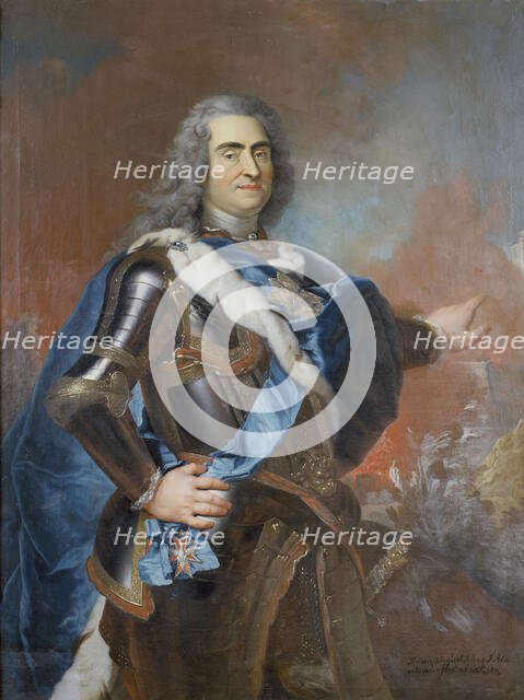 August II the Strong, 1670-1733, elector of Saxony, king of Poland, late 17th-mid 18th century. Creator: Louis de Silvestre.