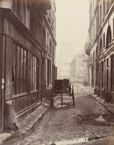 Rue Estienne, de la rue Boucher, 1862-65. Creator: Charles Marville.