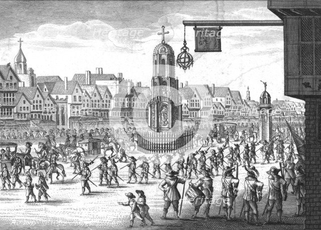 Cheapside, Cross and Conduit, 1638, (1809). Creator: Unknown.