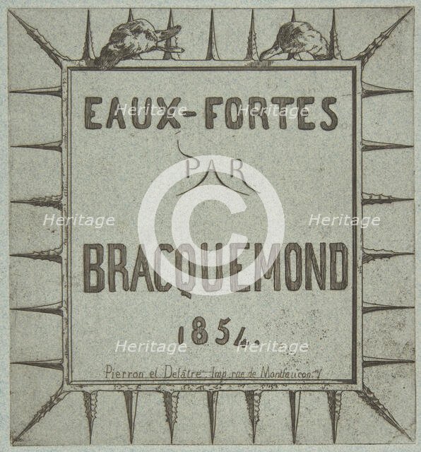 Eaux-fortes par Bracquemond, 1854. Creator: Pierron et Delâtre.