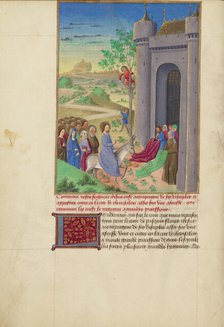 The Entry into Jerusalem, about 1480-1490. Creator: Master of Guillaume Lambert.