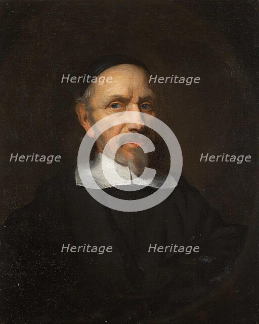 Portrait of a Man Dressed in Black, c1675. Creator: copy after Nicolaes Maes?.