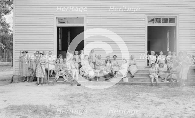 Women of the congregation of Wheeley's Church..., Gordonton, North Carolina, 1939. Creator: Dorothea Lange.