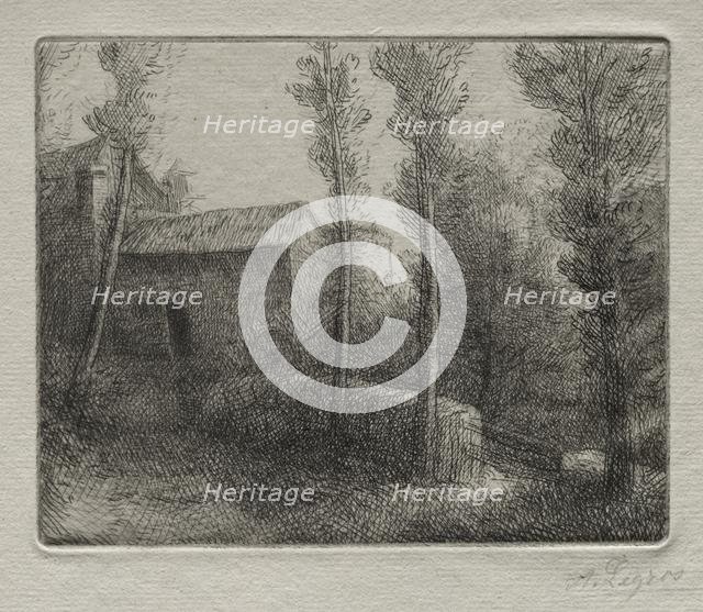 Le Pont du Moulin. Creator: Alphonse Legros (French, 1837-1911).