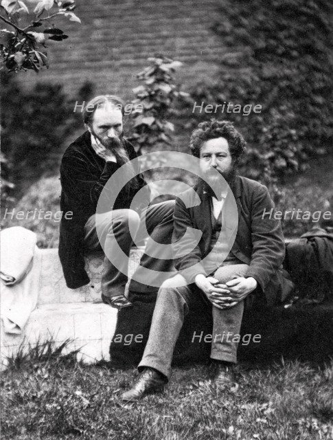 Sir Edward Burne-Jones and William Morris, 19th century. Artist: Frederick Hollyer
