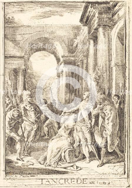 The Challenge [right], 1760. Creator: Gabriel de Saint-Aubin.