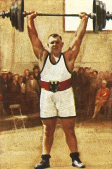 Josef Straßberger, German weightlifting champion, 1928. Creator: Unknown.