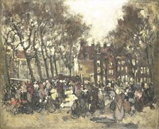 The Noordermarkt in Amsterdam, c.1880-c.1906. Creator: Johannes Barnardus Antonius Maria Westerwoudt.