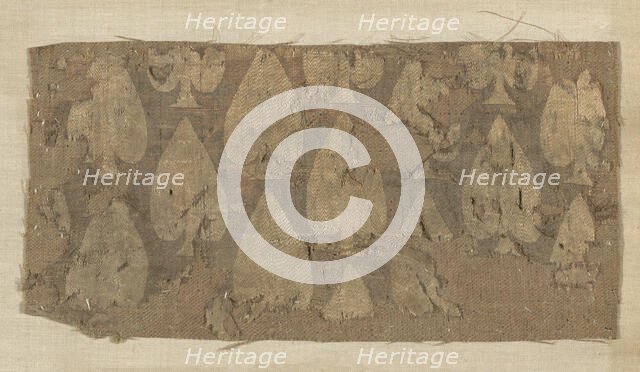 Fragment, Egypt, Roman period (30 B.C.- 641 A.D.)/Arab period (641-969), 6th/7th century. Creator: Unknown.