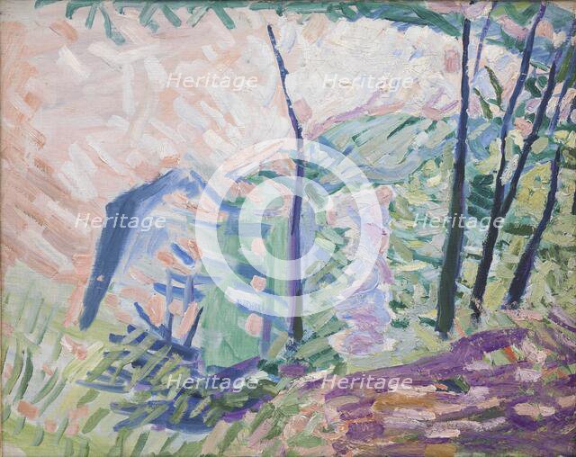 Forest near Bagsværd Lake, 1941. Creator: Niels Larsen Stevns.