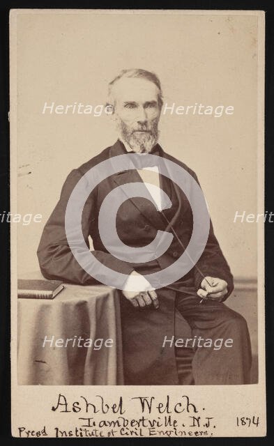 Portrait of Ashbel Welch (1809-1882), May 1874. Creator: Frederick Gutekunst.