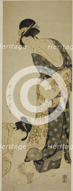 Mother and Child, Japan, c. 1800. Creator: Kitagawa Utamaro.