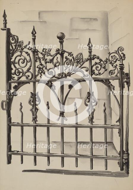 Iron Gate, c. 1936. Creator: Natalie Simon.