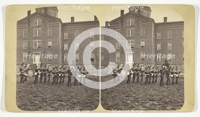 Untitled [Alfred Centre Cornet Band], late 19th century.  Creator: Irving Saunders.