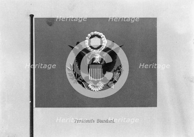 Flags. President's Standard, 1911. Creator: Harris & Ewing.