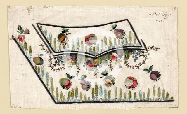 Salesman's Sample (Waistcoat Pocket), France, 1780/90. Creator: Unknown.