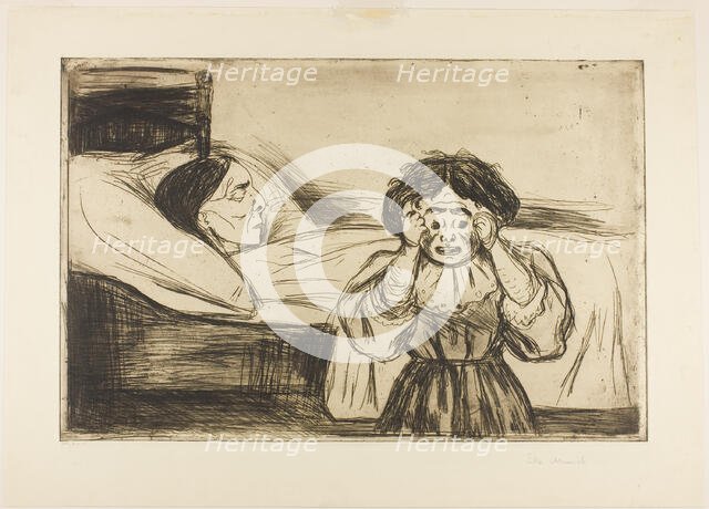 The Dead Mother and Her Child, 1901. Creator: Edvard Munch.