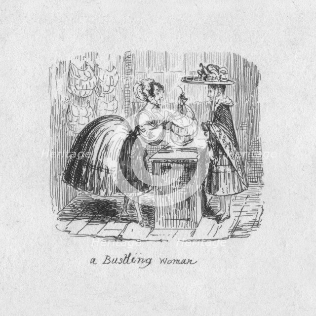 'A Bustling Woman', 1829. Artist: George Cruikshank.