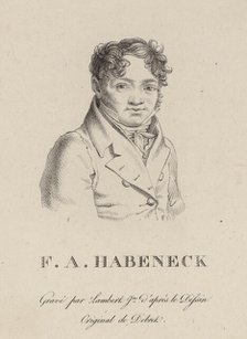 Portrait of the composer François Antoine Habeneck (1781-1849), 1813. Creator: Lambert, Jean Baptiste Ponce (active 1785-1820).