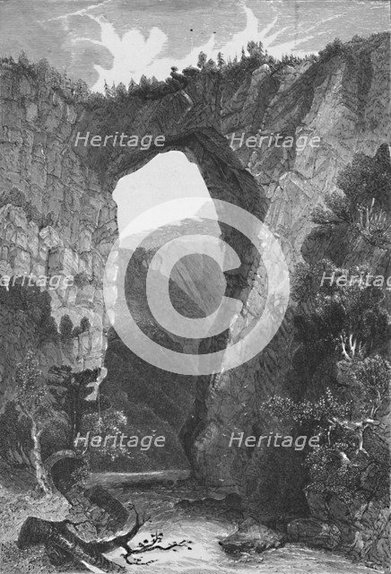'The Natural Bridge, Virginia', 1883. Artist: Unknown.
