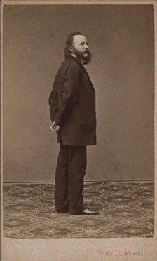 Portrait of the conductor and composer Johann von Herbeck (1831-1877). Creator: Luckhardt, Fritz (1843-1894).