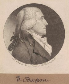 Jonathan Dayton, 1798. Creator: Charles Balthazar Julien Févret de Saint-Mémin.