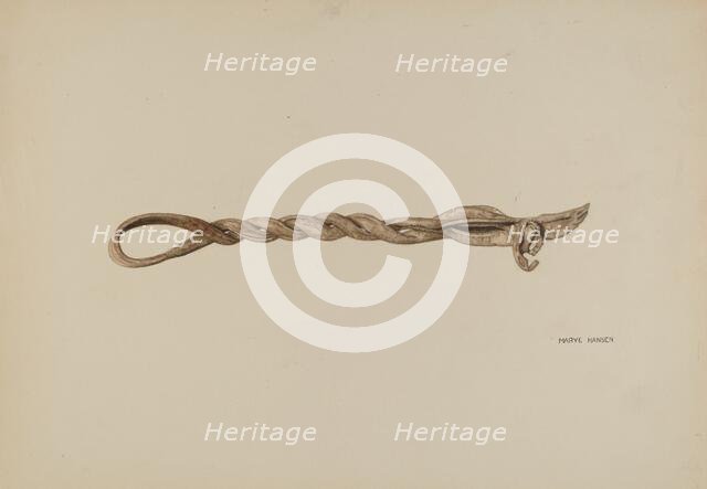 Horse Hobble, c. 1939. Creator: Mary Hansen.