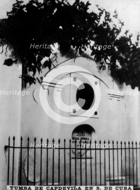 Tomb of Capdevila in Santiago de Cuba, (1871), 1920s. Artist: Unknown