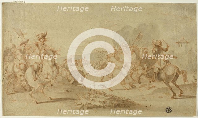 Cavalry in Battle, n.d. Creator: Philip Wouverman.