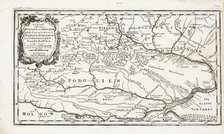 Map showing both Poltava and Bender. Artist: Bodenehr, Gabriel, the Elder (1664-1758)