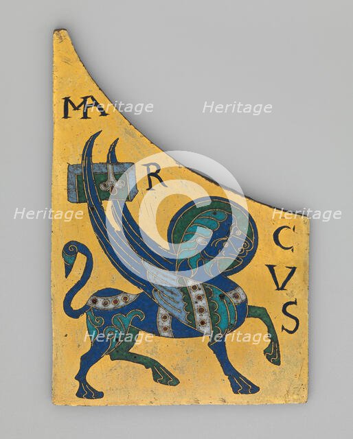 Plaque with the Symbol of the Evangelist Mark, French, ca. 1100. Creator: Unknown.