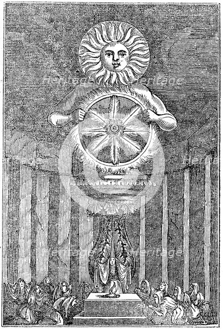 Representation of Sunne, 1834.   Artist: Anon